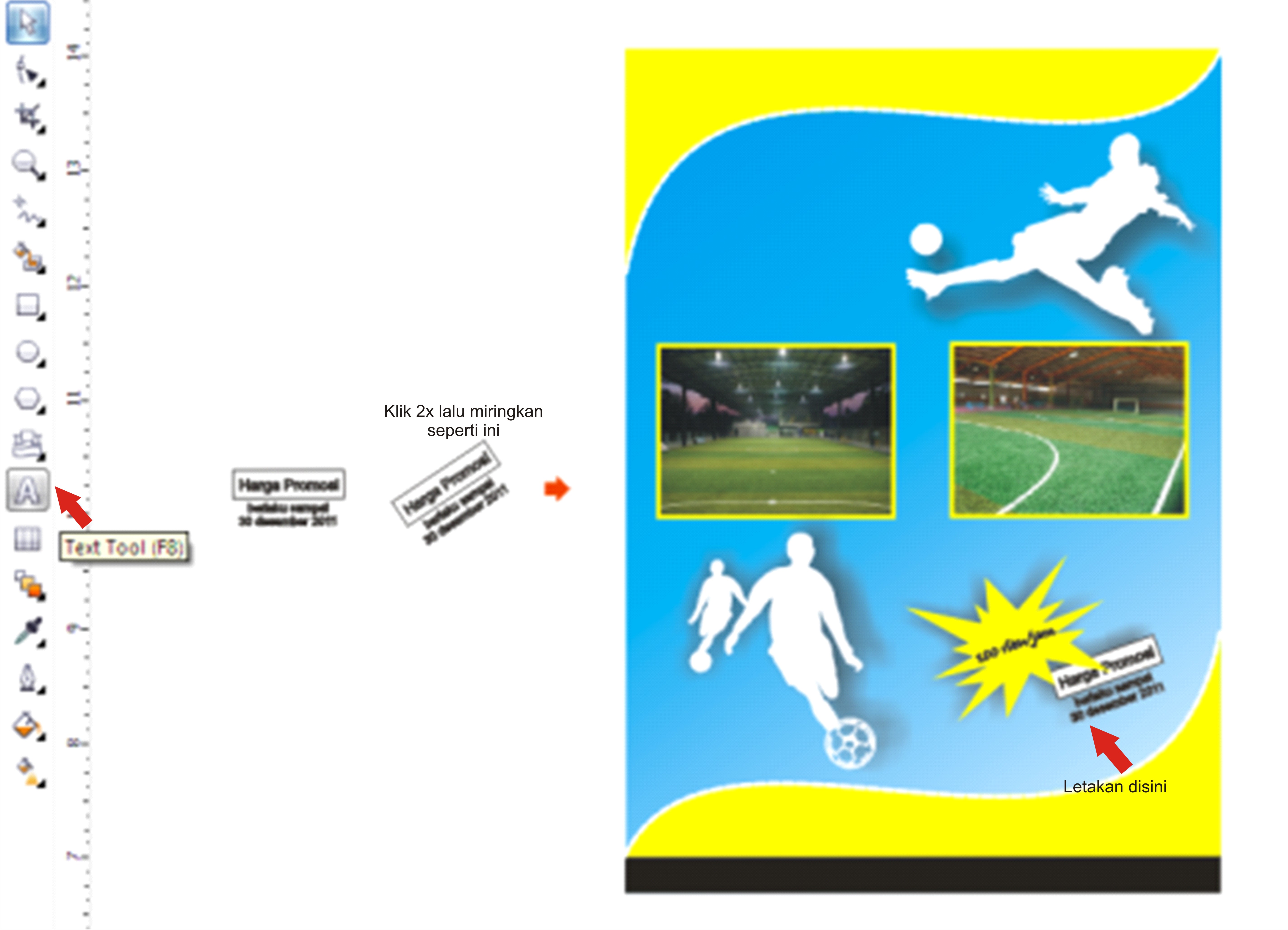 Membuat Brosur Promosi Lapangan Futsal Dengan Corel Draw 